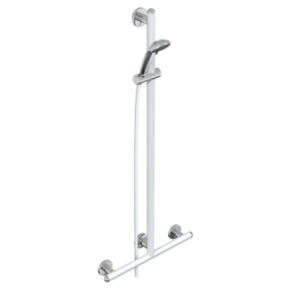 DUSCHHANDLAUF CM.53X121,5, MIT DUSCH UND FLEX VERTIKAL IN FREIE POSITION RAFFAELLO INOX COLOR SERIE