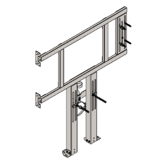 HALTERUNG FÜR ABGEHÄNGTES WC UND KLAPPBARER R / L FÜR PLASTERBOARD-WÄNDE