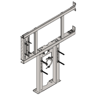 HALTERUNG FÜR ABGEHÄNGTES MONOBLOC-WC UND R / L-KLAPPSTANGE FÜR PLASTERBOARD-WÄNDE