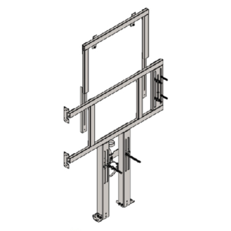 HALTERUNG FÜR ABGEHÄNGTES WC UND R / L-FALTBÜGEL UND UNIVERSAL-WC-SPÜLTANK FÜR PLASTERBOARD-WÄNDE